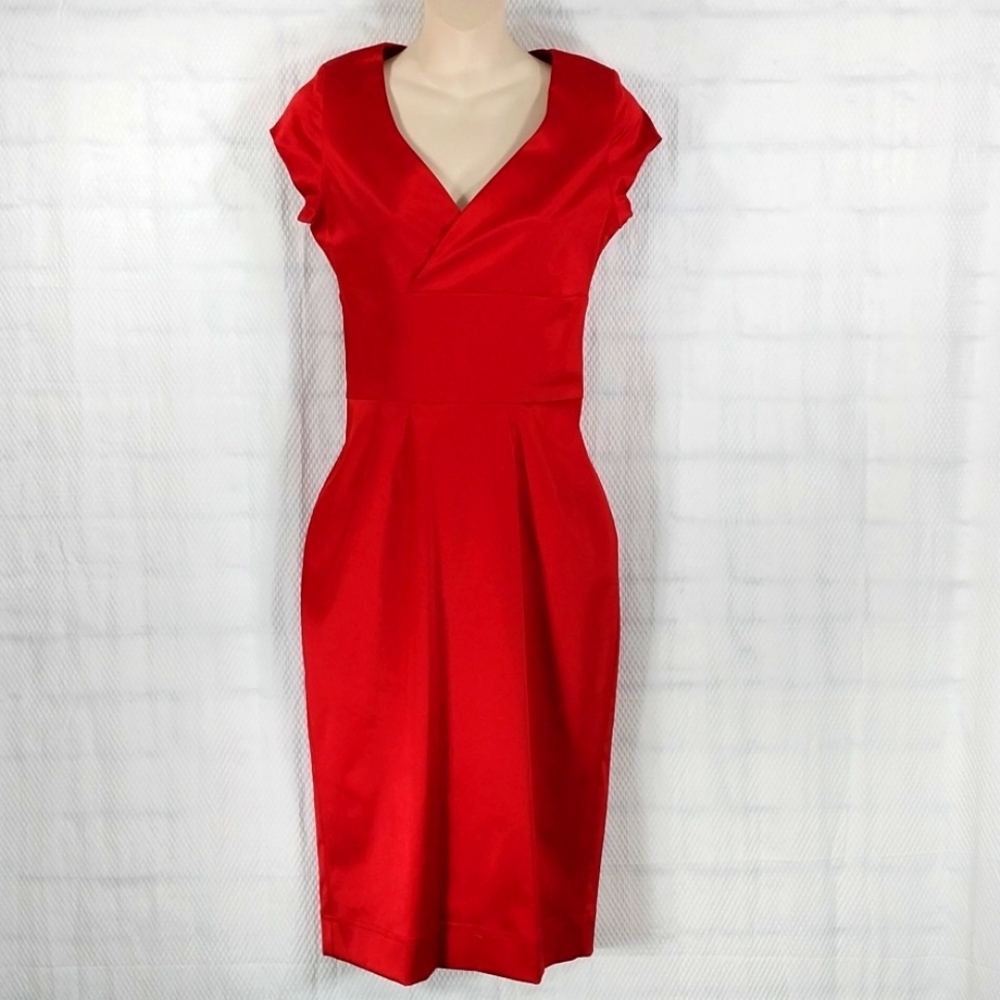 🔵BOGO FREE🔵 Vanessa Riley London Red Fitted Dress SZ S